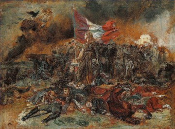 古典的 Painting - パリの防衛 エルネスト・メソニエ学術軍事戦争